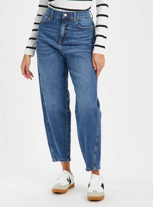 Buy Black Barrel Fit Jeans  20R | Jeans | Tu | Tu Clothing