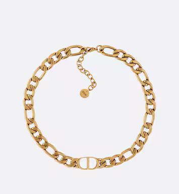 30 Montaigne Choker Antique gold-finish metal | DIOR | Dior Couture