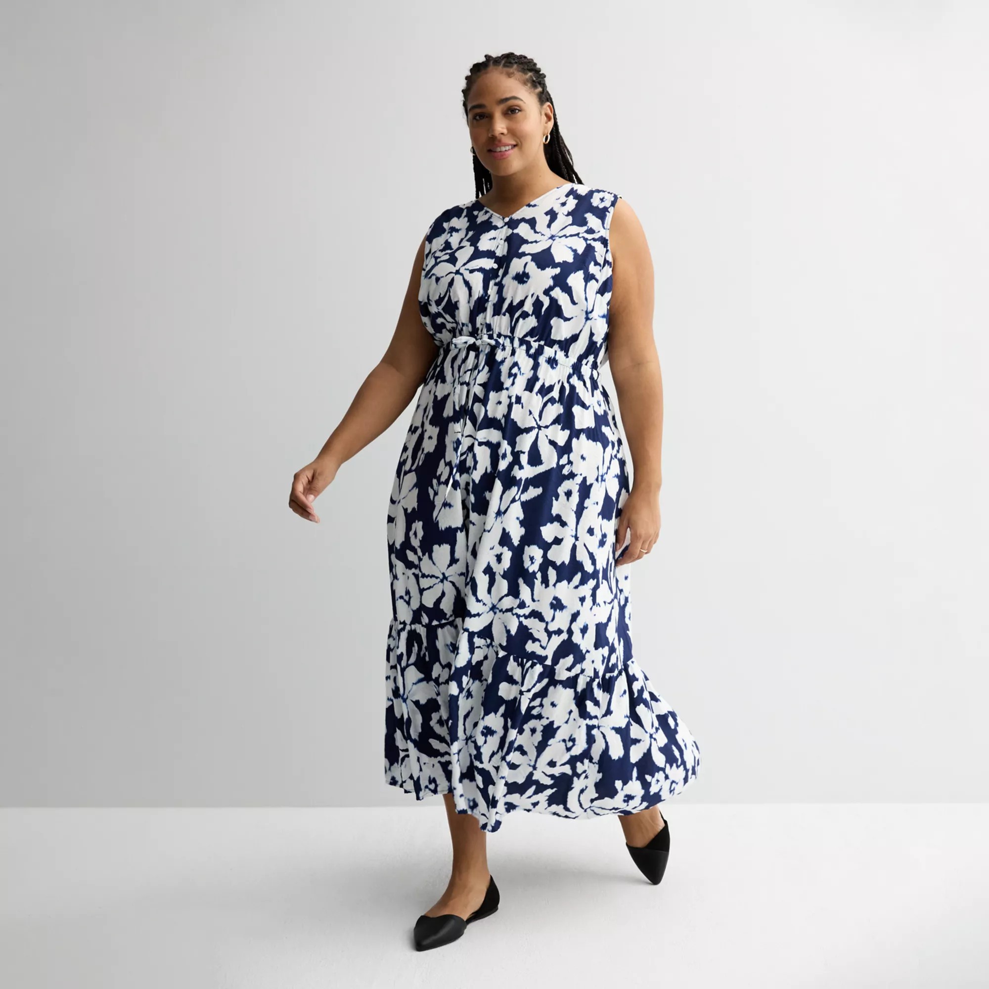 Plus Size Sonoma Goods For Life® Femme Button Bodice Maxi Dress | Kohl's