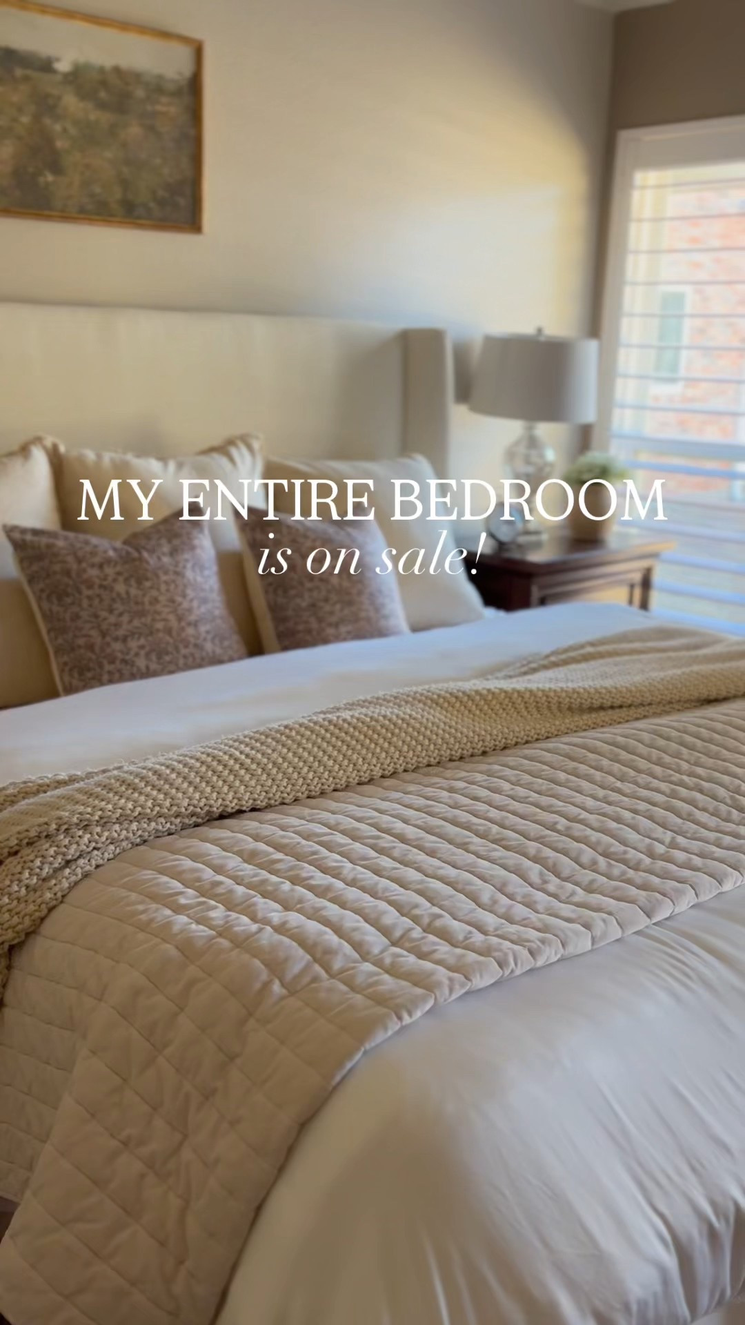 My entire bedroom is on sale!  From the best selling chunky knit blanket and velvet quilt set to the coziest sheets and duvet cover!  My upholstered bed is also on sale! 

Bedroom details: 
Tilly headboard- zuma white linen
Bamboo duvet cover-white
Duvet insert size- oversized king
Bamboo sheets- white 
Bed blanket color- natural 

Use my Quince code INFG-26LIFEONCHATHAMLANE10 for 10% off your first purchase!  

#LTKHome #LTKSaleAlert