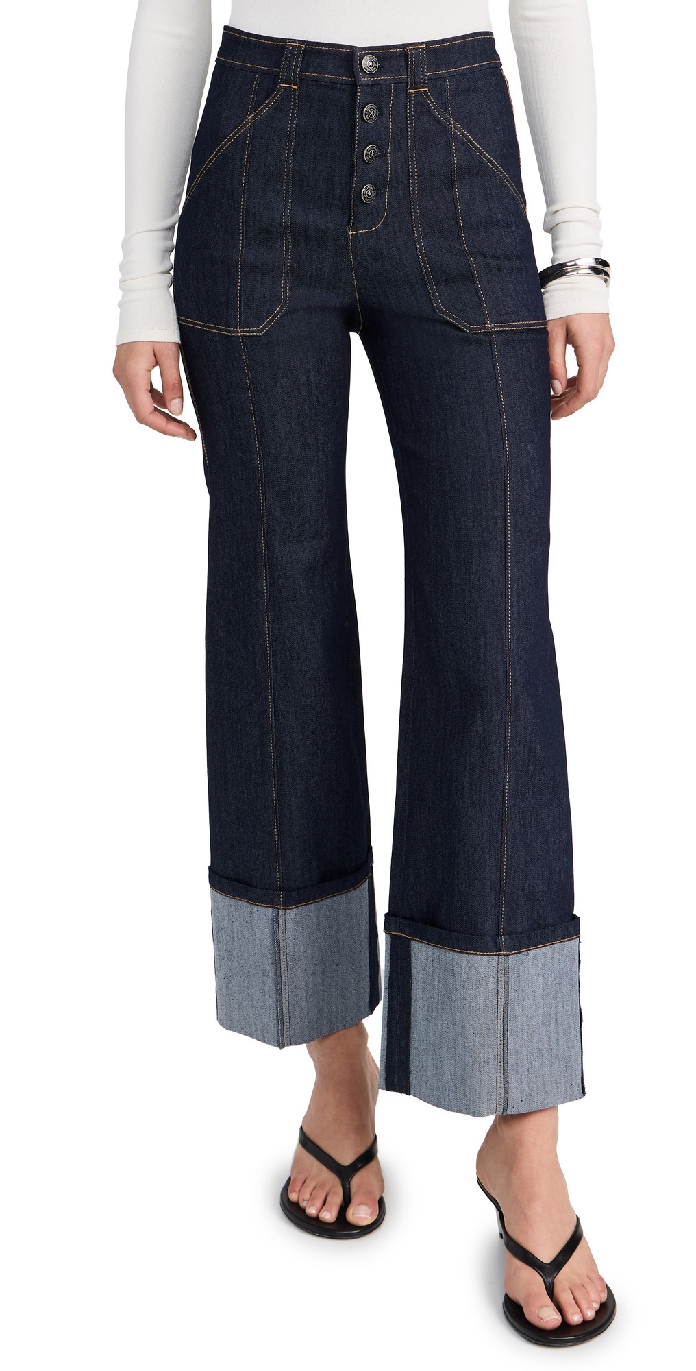 Cinq à Sept Cuffed Benji Pants Indigo 6 | Shopbop
