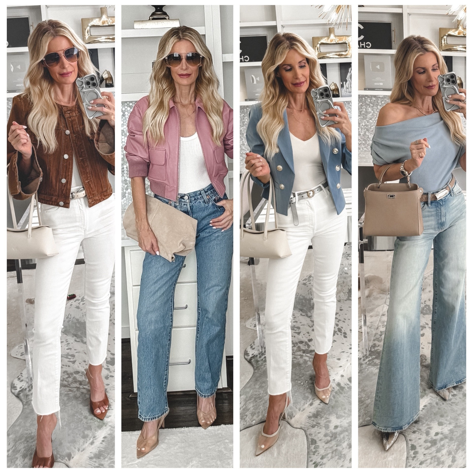 4 chic spring outfits you’ll wear on repeat 🌿

You can never go wrong with great denim + a fabulous jacket or top—it’s the easiest way to look instantly put together for just about any occasion.

Everything runs true to size. Wearing XS in jackets & tops, 24 in denim.



#LTKOver40 #LTKootd #LTKgrwm