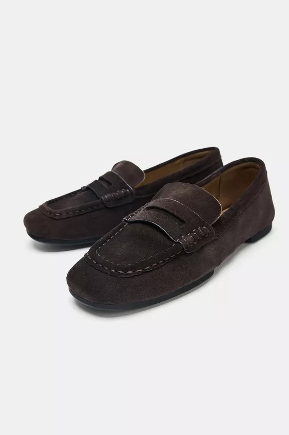 VELOURSLEDER-MOKASSIN | Zara DE