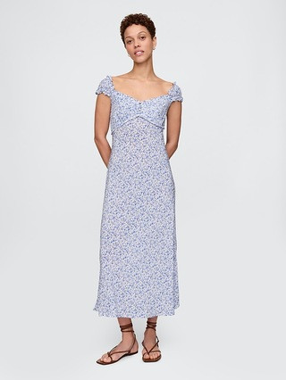 Crepe Sweetheart Maxi Dress | Gap (US)