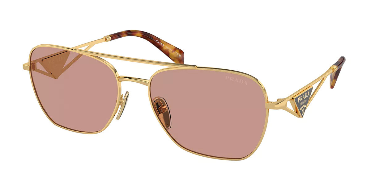 Prada PR A50S 5AK08M Gouden Dames Zonnebril | SmartBuyGlasses Global