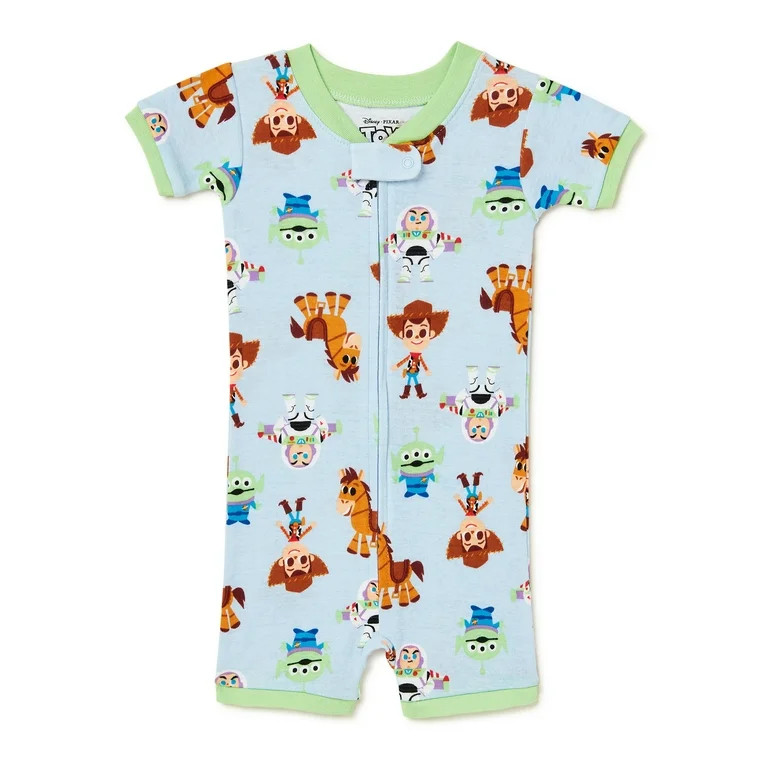 Toy Story Baby and Toddler Short Sleeve Pajama Sleeper, Sizes 12M-4T | Walmart (US)