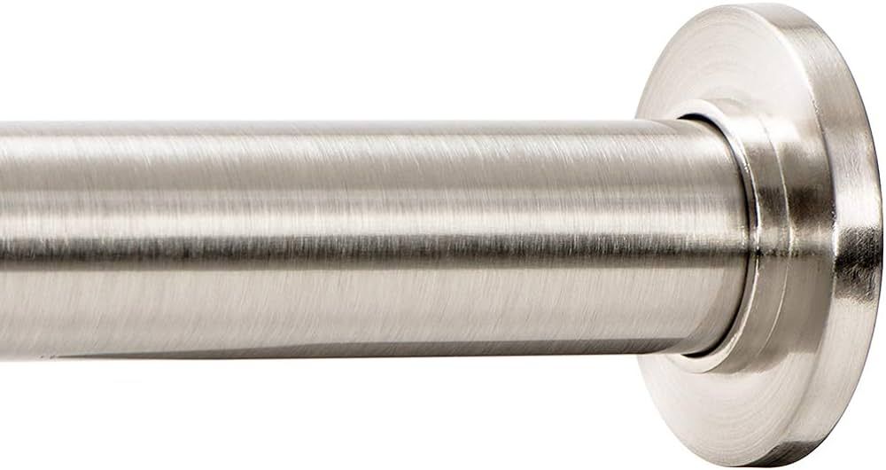 Ivilon Tension Curtain Rod - Spring Tension Rod for Windows or Shower, 24 to 36 Inch. Brushed Nic... | Amazon (US)
