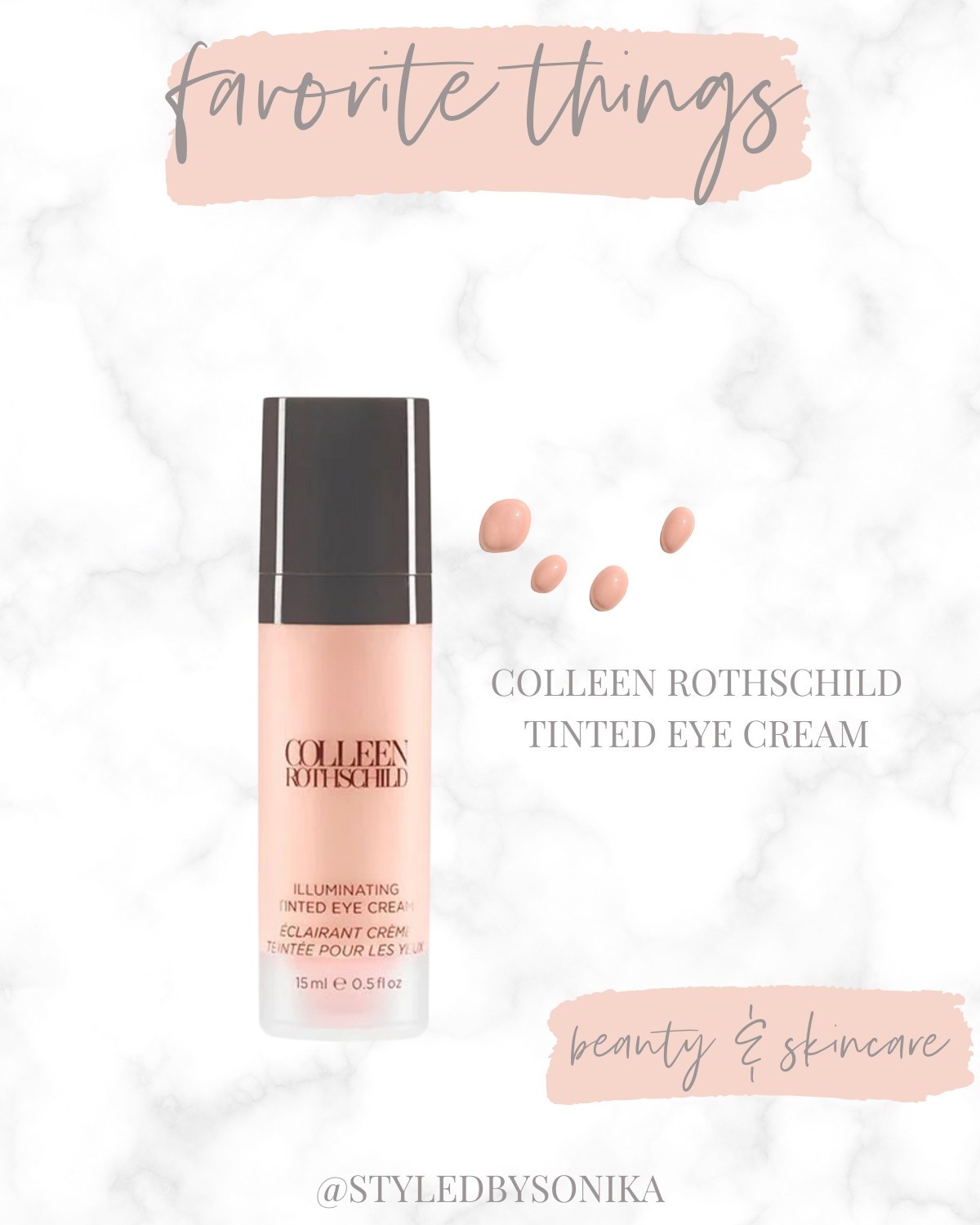 Colleen Rothschild tinted eye cream
Beauty favorites

#LTKBeauty #LTKFindsUnder50 #LTKSaleAlert