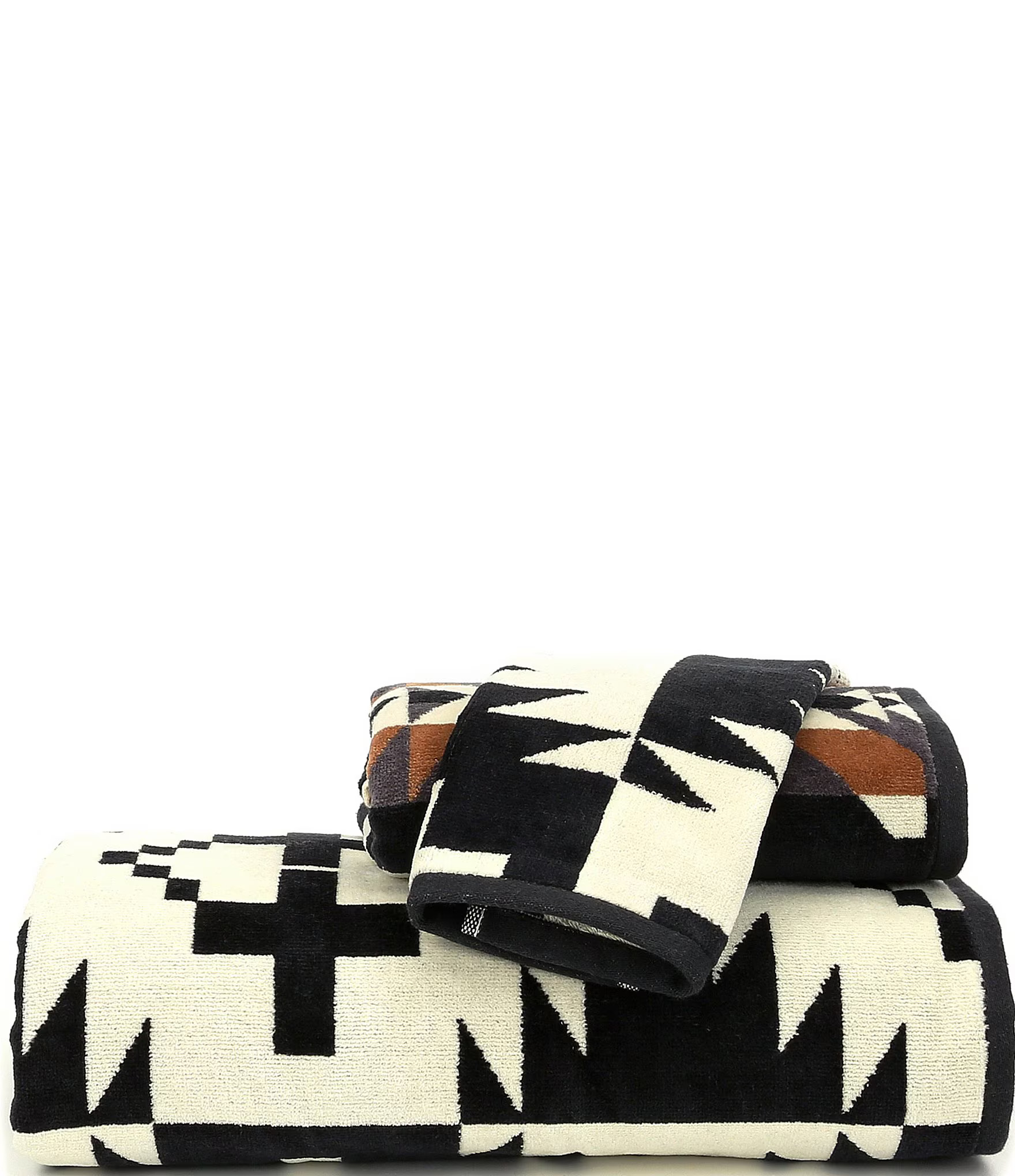 Spider Rock Iconic Jacquard Southwestern Geometric Pattern Bath Towels | Dillard's