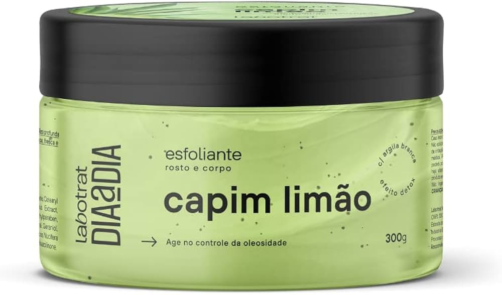 “Esfoliante Capim Limão para Corpo e Rosto Limpesa profunda dos poros, remoção células mort... | Amazon (BR)
