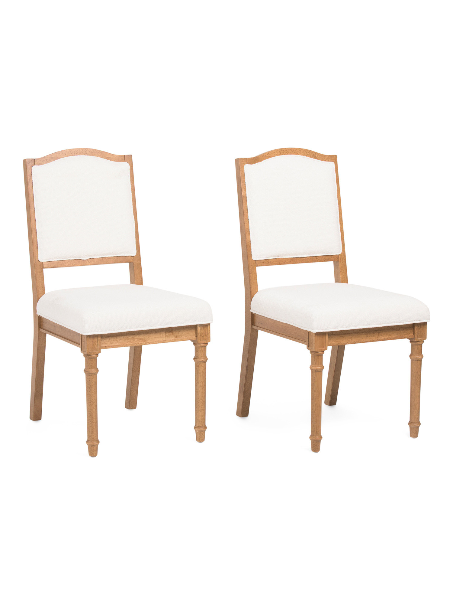 Set Of 2 16x36 Wooden Frame Dining Chairs With Turned Legs | TJ Maxx