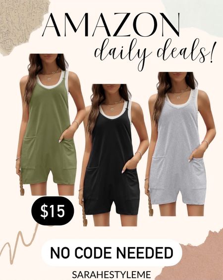 AMAZON DAILY DEALS ✨ Thursday 4/4 

Romper
Onesie
Shortalls
Overalls
Spring outfit

FOLLOW ME @sarahestyleme for more Amazon daily deals, Walmart finds, and outfit ideas! 

*Deals can end/change at any time, some colors/sizes may be excluded from the promo 


@amazonfashion #founditonamazon #amazonfashion #amazonfinds #ltkunder50 #ltkfind #momstyle #dealoftheday #amazonprime #outfitideas #ltkxprime #ltksalealert  #ootdstyle #outfitinspo #dailydeals #styletrends #fashiontrends #outfitoftheday #outfitinspiration #styleblog #stylefinds #salealert #amazoninfluencerprogram #casualstyle #everydaystyle #affordablefashion #promocodes #amazoninfluencer #styleinfluencer #outfitidea #lookforless #dailydeals