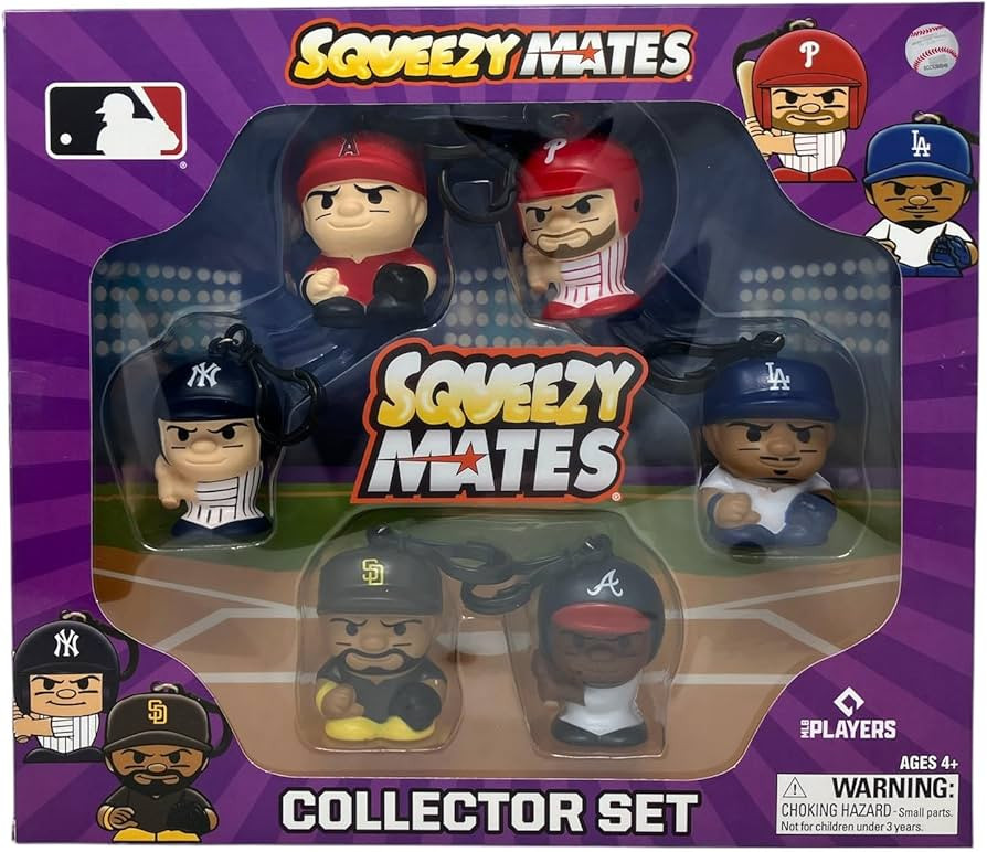Party Animal Squeezymates MLB 2024 Series 6 Collector Box Set, 6 Figures, 2 1/2 Inch Tall, Team C... | Amazon (US)