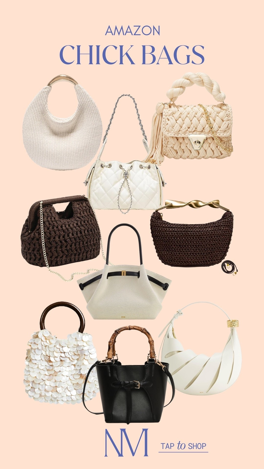 Spring textures are everything right now — woven, quilted, bamboo handles, soft neutrals. 👜🍃

These look designer but are SUCH good Amazon finds.

Perfect for brunch, vacay, weddings, or everyday elevated outfits.
Definitely save-worthy if you love chic statement bags.

amazon bags, spring handbags, woven purses, designer look for less

#LTKTravel #LTKSpringSale