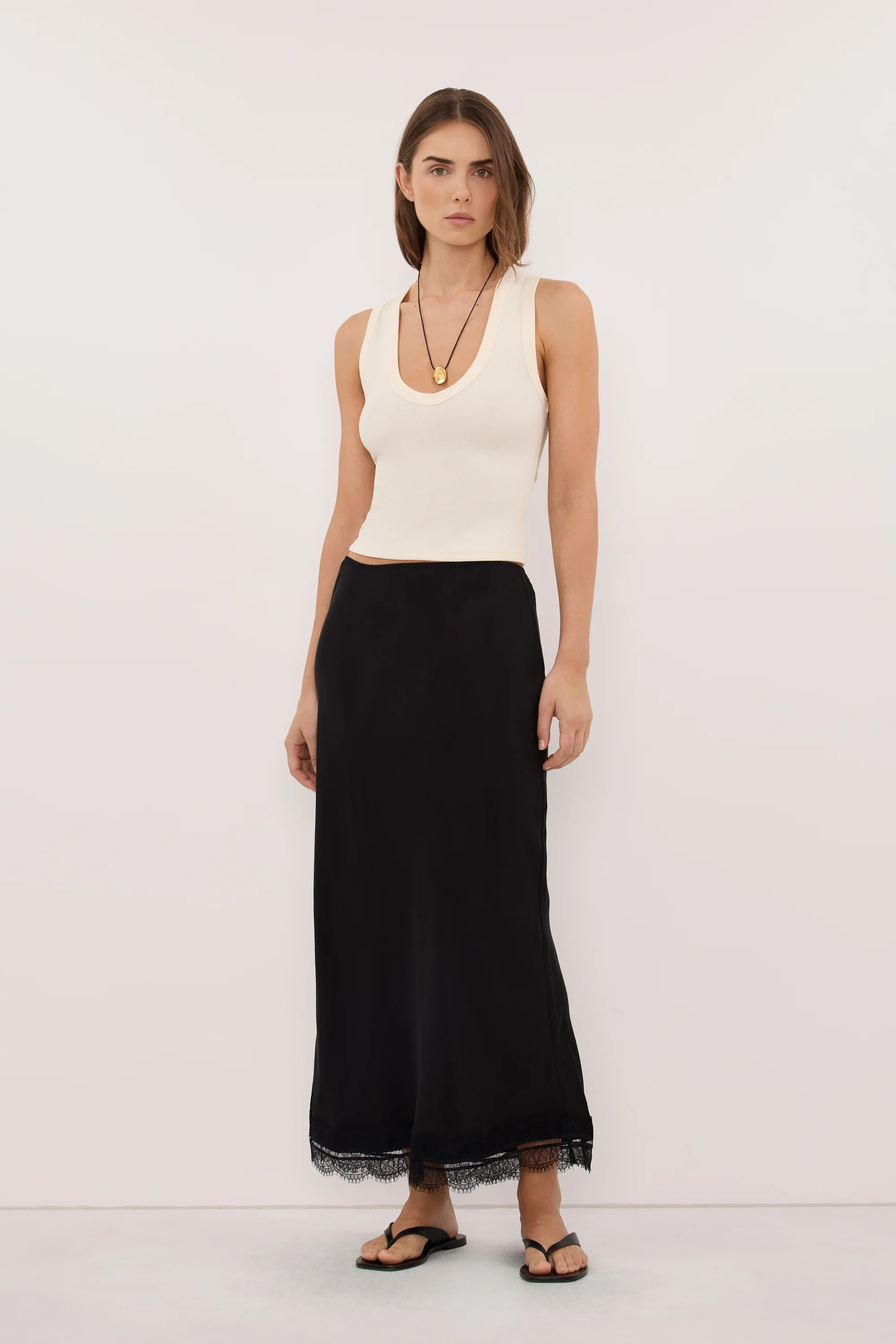 YASMIN STRAW KNIT TANK | DISSH