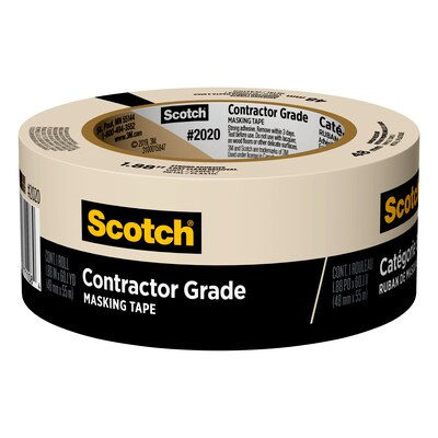 Scotch 2020 Contractor Grade 1.88-in x 60 Yard(s) Masking Tape | Lowe's