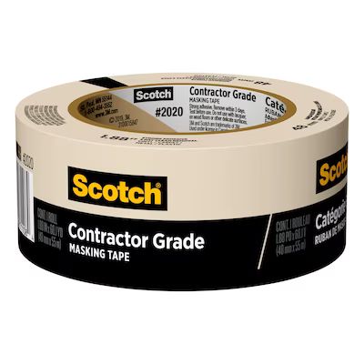 Scotch 2020 Contractor Grade 1.88-in x 60 Yard(s) Masking Tape | Lowe's