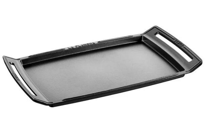 Staub Cast Iron 18.25 inch x 9.5-inch, Double Burner Griddle / Plancha | The ZWILLING Group Cutlery & Cookware