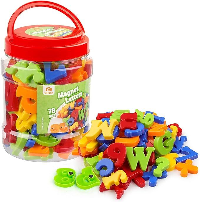 Coogam Magnetic Letters Numbers Alphabet Fridge Magnets Colorful Plastic ABC 123 Educational Toy ... | Amazon (US)