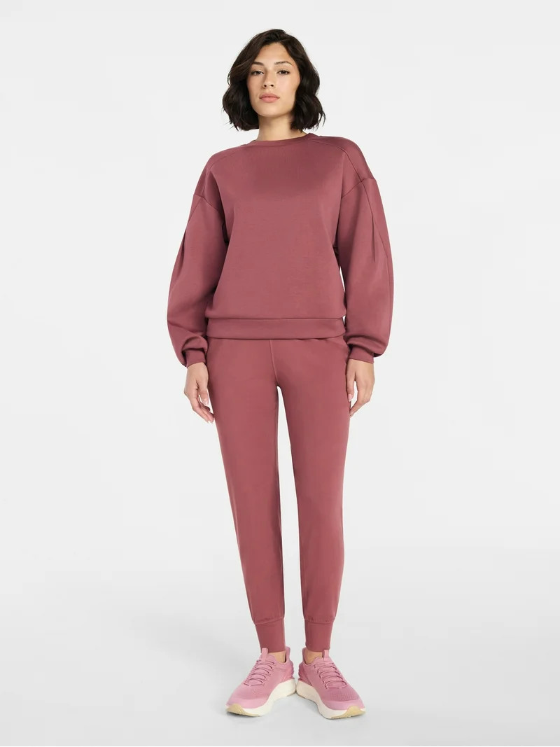 Avia Women's Luxe Fleece Crewneck Sweatshirt, Sizes XS-XXXL | Walmart (US)