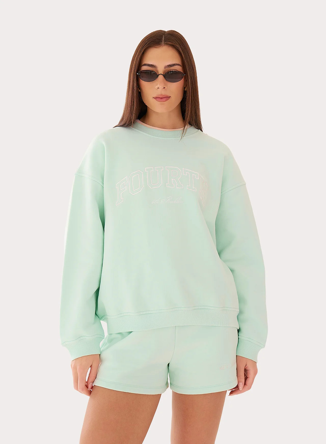Women's Mint Green Fourth Branded Sweatshirt | Leon | 4th & Reckless | 4th & Reckless