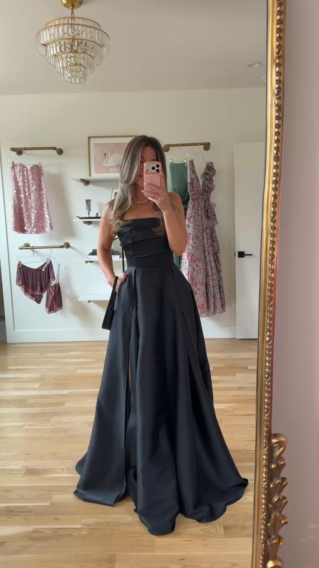 black satin strapless pleated bodice and full skirt summer black tie wedding guest formal event dress 💍

I’m 5’4” and wearing my normal size 2/small 

summer wedding guest dresses, wedding guest dresses, cocktail dresses, semi-formal dresses, black tie wedding guest dresses, destination wedding guest dresses, garden party dresses, wedding guest outfit ideas

#LTKU #LTKootd #LTKWedding