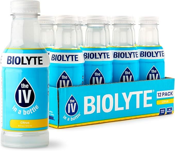 BIOLYTE Electrolyte Drink - Citrus | IV Liquid Bottle for Rehydration | Hydration Drink with N-Ac... | Amazon (US)