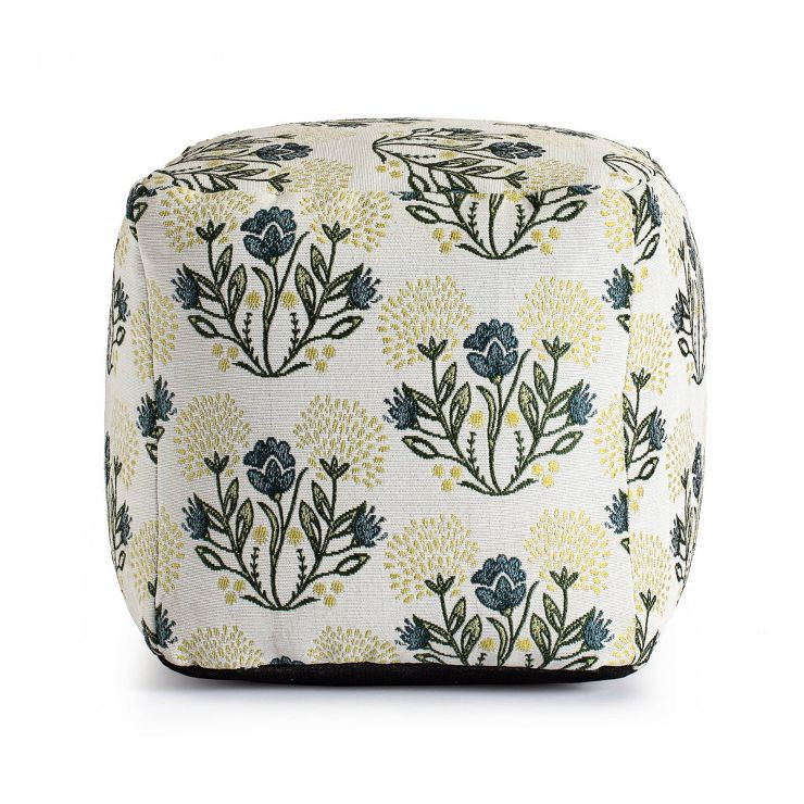 Gordes Indoor/Outdoor Pouf Orange - Anji Mountain | Target