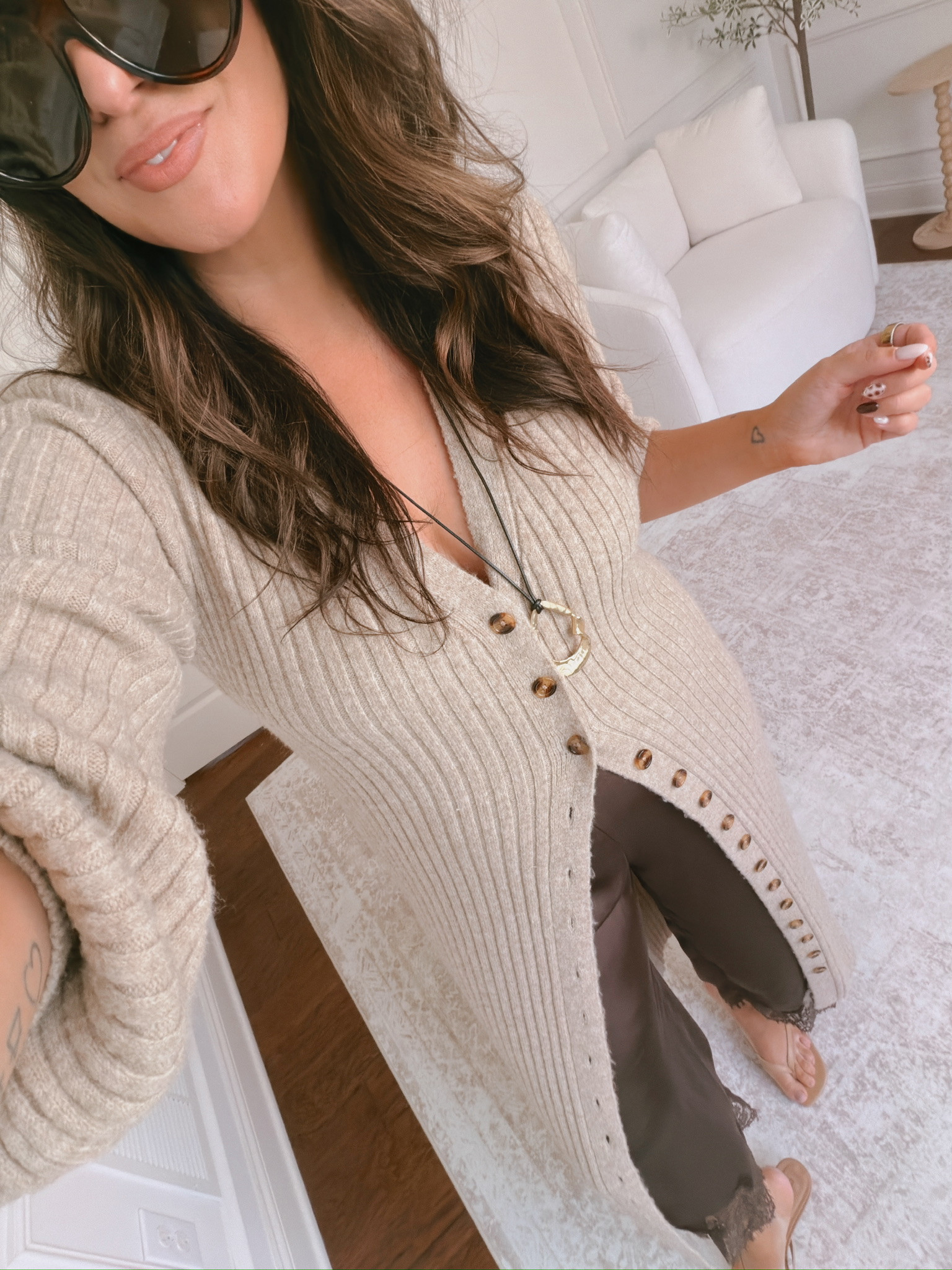 wearing an XL in both 

 #LTKSeasonal #LTKMidsize