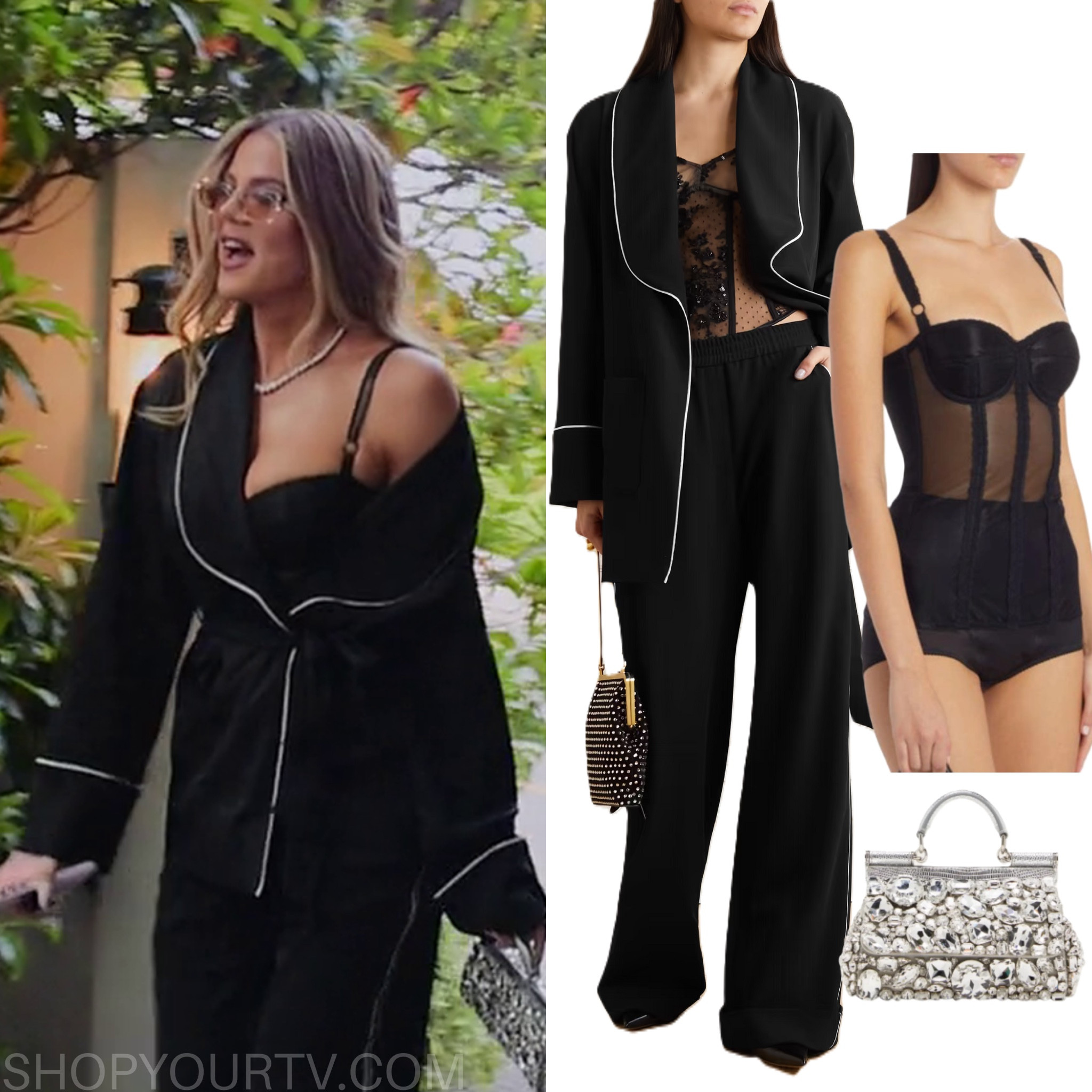Khloe Kardashian in 4x07 of The Kardashians in all Dolce & Gabbana 