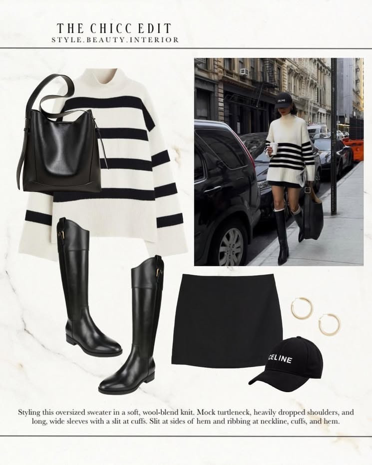 Shop the look 🎬

#outfit #sweater #boots #bag #cap earrings 

#LTKootd #LTKgrwm #LTKOver40