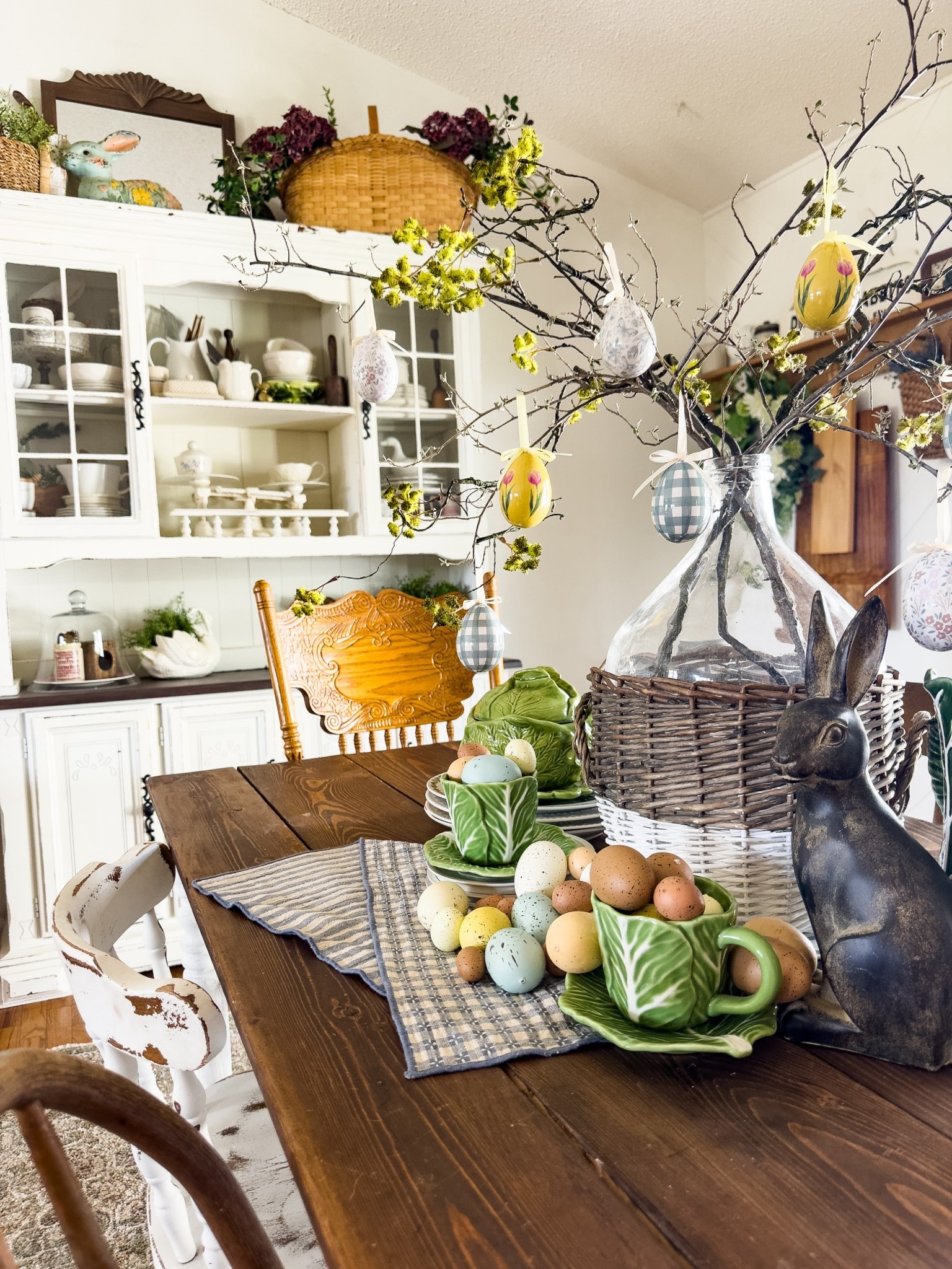 Easter spring farmhouse cottage tablescape 

#LTKSeasonal #LTKHome #LTKstorytime