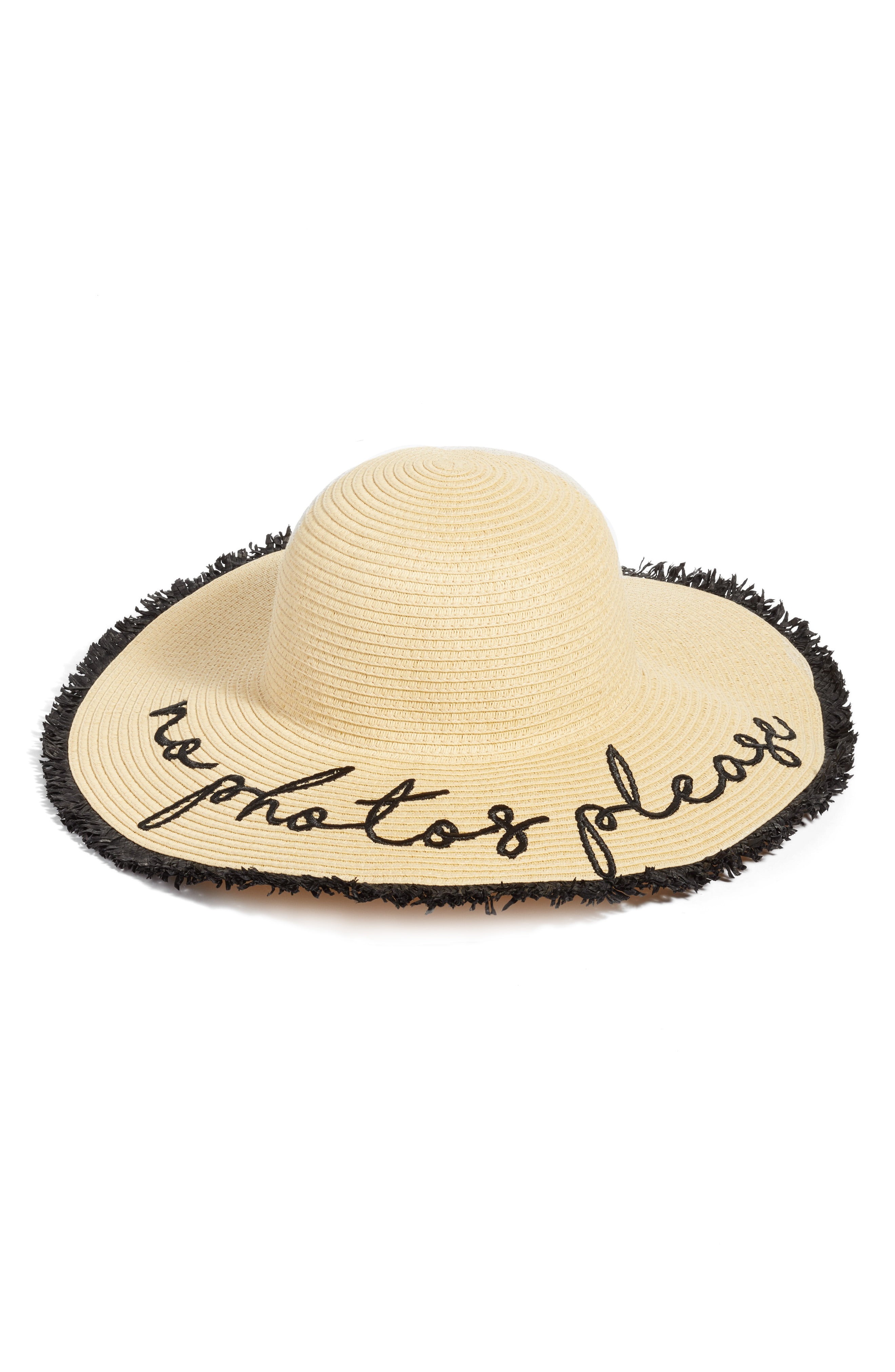 No Photos Please Floppy Straw Hat | Nordstrom