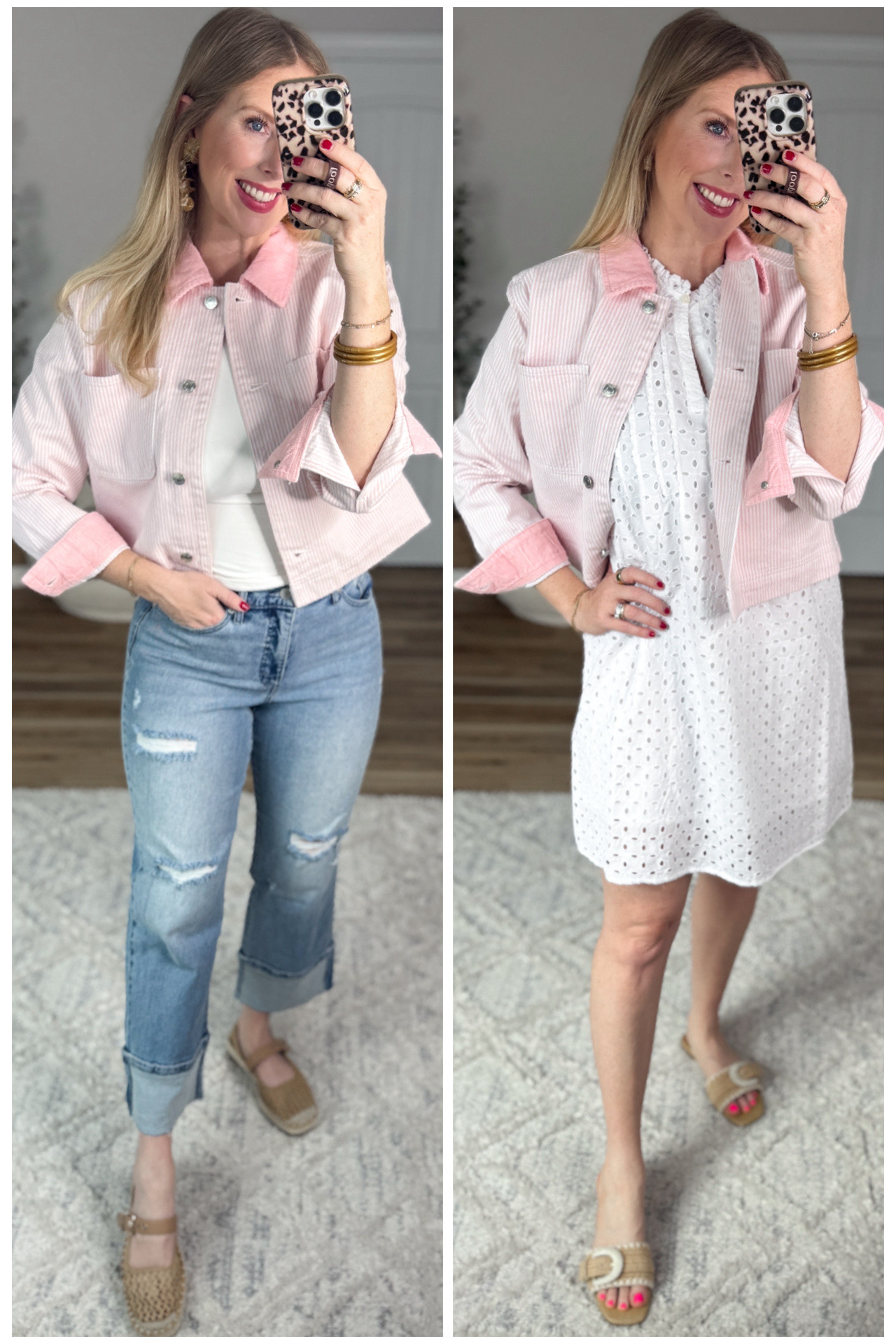 2 ways to style this pink and white jacket! 

#LTKootd #LTKgrwm