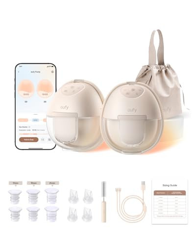 eufy Security Heated Breast Pump S1, Hands-Free Breast Pump with Industry-Leading HeatFlow Tech, App-Controlled OptiRhythm, Hospital-Grade Suction, Leakproof, Slim and Ultra-Quiet for in-Bra Use | Amazon (US)