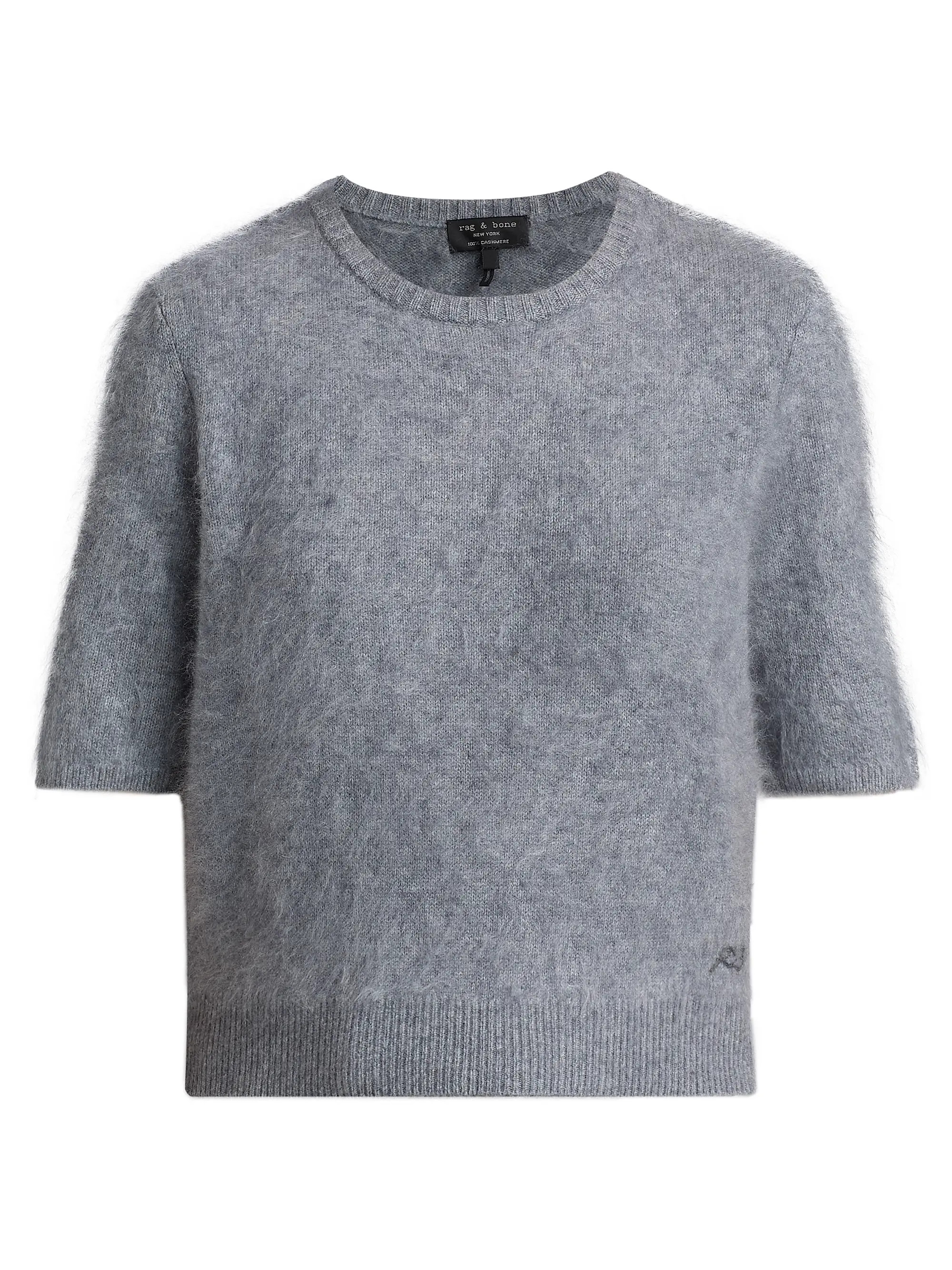 rag & bone Jada Brushed Cashmere Crop Sweater | Saks Fifth Avenue | Saks Fifth Avenue