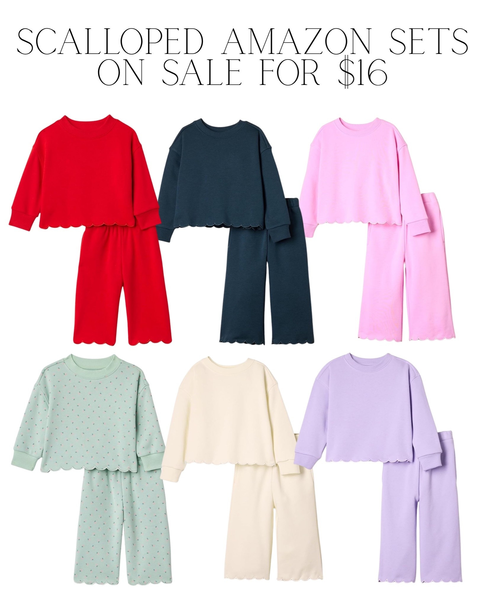 Sweetest scalloped sets on sale for $16!!

#LTKSaleAlert #LTKKids #LTKBaby