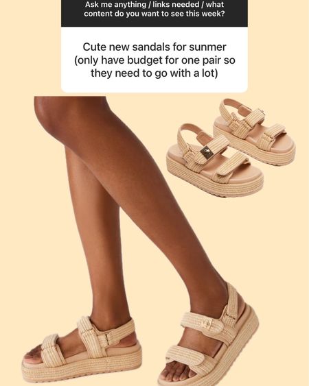 The one pair of sandals you need for summer! The platform and rattan are trendy, the fit is SO comfy and you can dress them up or down. They’re under $100!! - rattan sandals - natural sandals - Steve Madden sandals - summer sandals - summer shoes 

#LTKshoecrush #LTKfindsunder100