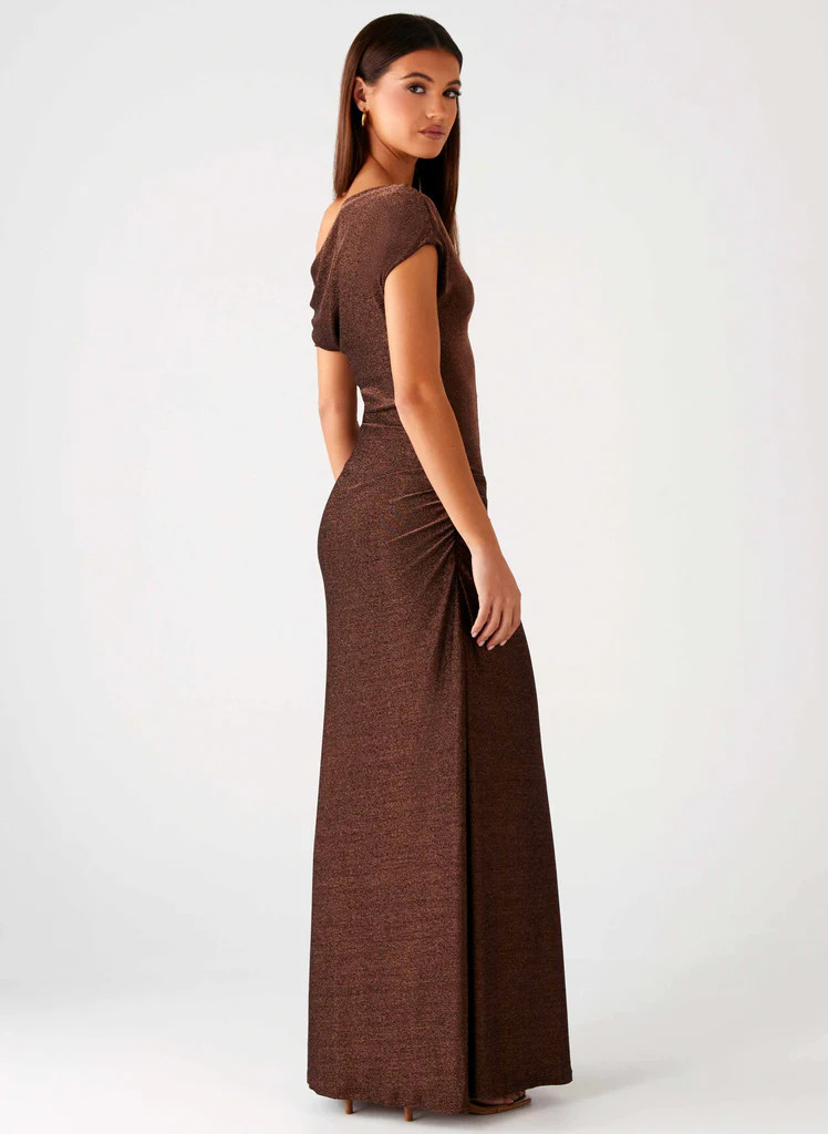 Harvest Moon Maxi Dress - Chocolate | Peppermayo (Global)