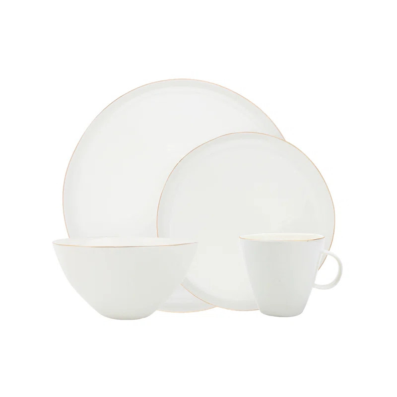 Abbesses 4 Piece Place Setting Set, Service for 1 | Wayfair North America