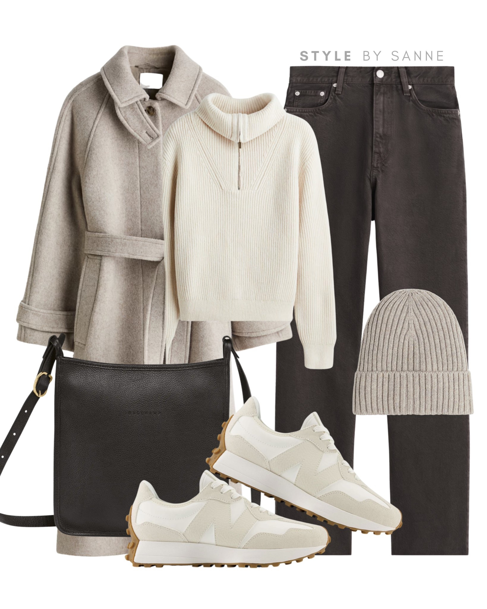 Soft layers in warm neutrals 🤍
A half-zip knit and tailored wool coat paired with charcoal denim for a relaxed but refined winter look. Finished with tonal sneakers and a matching beanie for cozy balance.
Tap to shop all pieces now! ✨


#LTKautumn #LTKstyletip #LTKworkwear