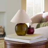 Better Homes & Gardens 8.5" Green Glass Rechargeable LED Portable Lamp with Dimmable Touch Sensor | Walmart (US)