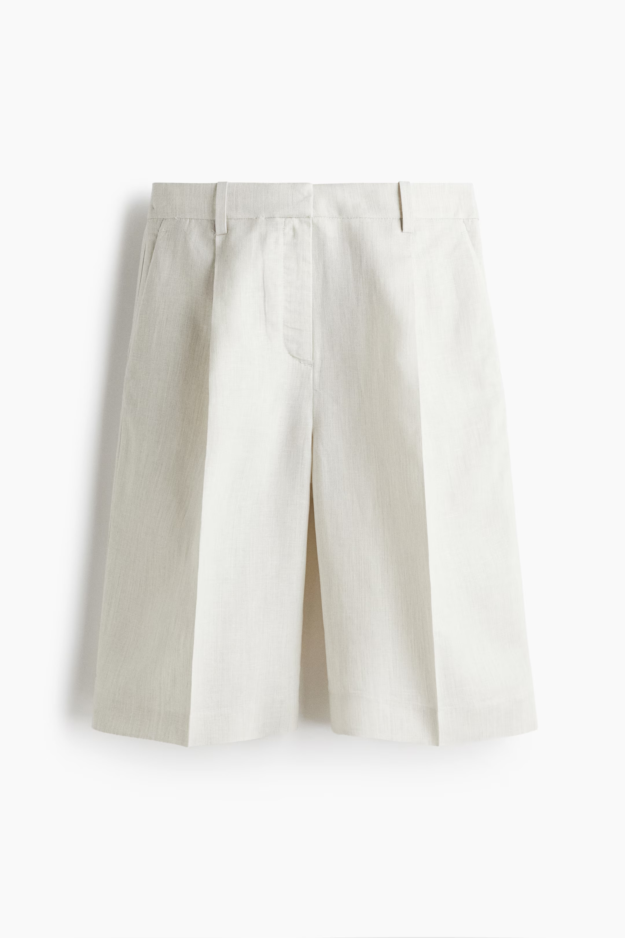 Bermudashorts aus Leinenmix - Hellgrau - Ladies | H&M AT | H&M (DE, AT, CH, NL, FI)