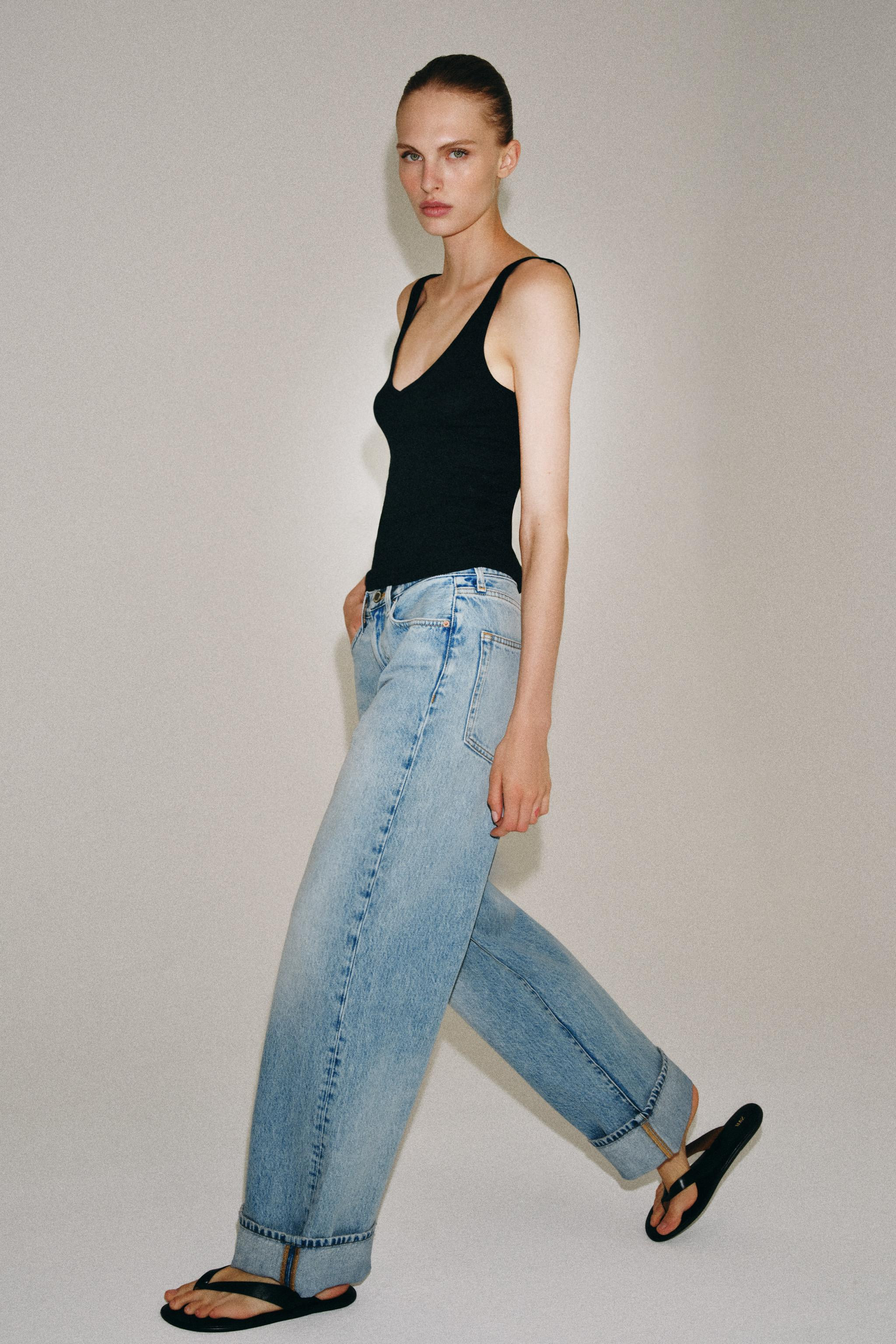 ZW COLLECTION MID-RISE BAGGY JEANS | Zara US