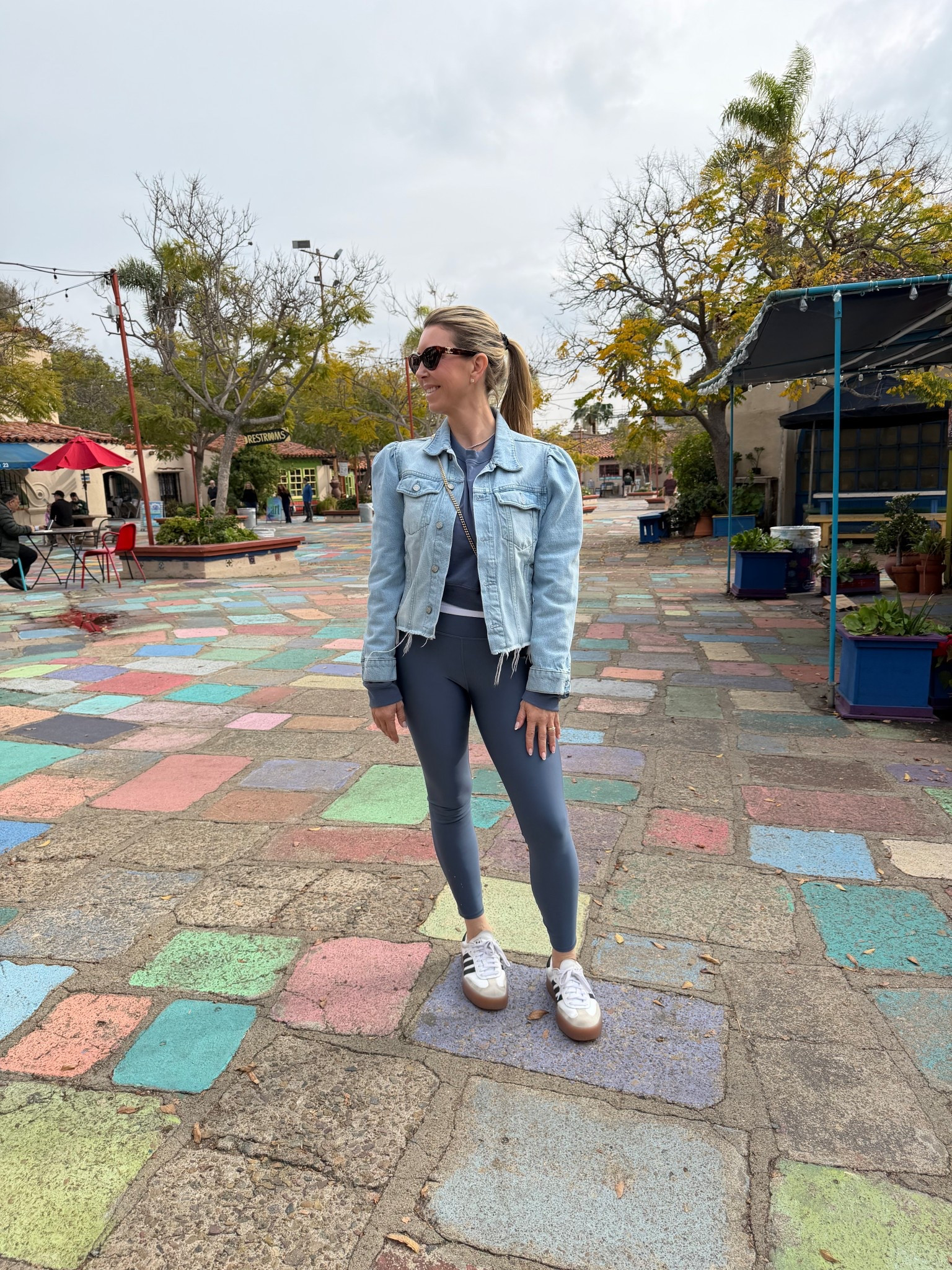 Loved this outfit to walk around! Leggings are size medium. Too is size small! Sneakers are TTS! 

#LTKOver40 #LTKdayinmylife #LTKTravel