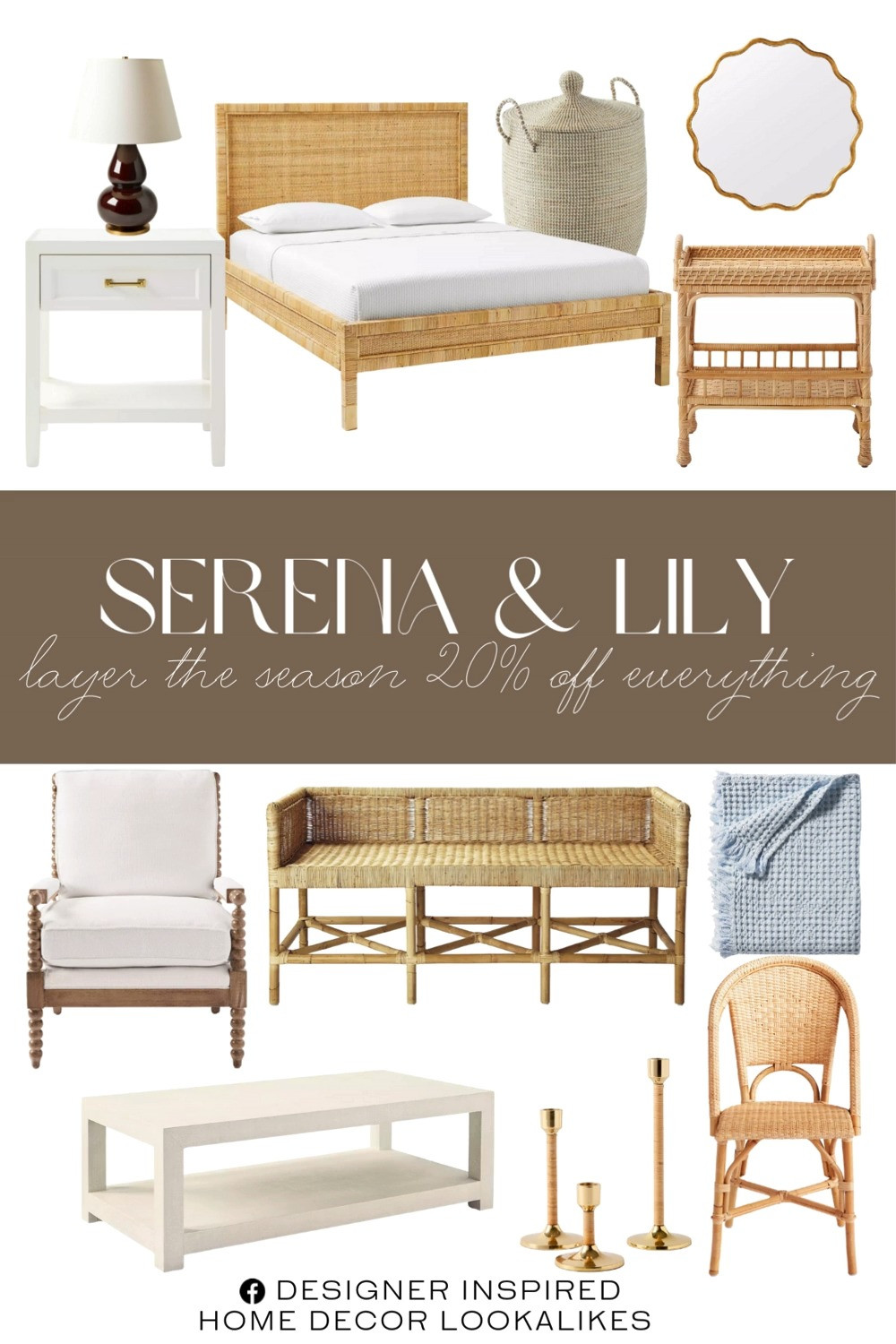 Serena & Lily Layer the Season. 20% OFF everything. Modern Coastal Furniture. Limited-Time Home Sale. Layered Living Essentials. Designer Furniture Event. Seasonal Style Event. Elevated Home Accents. Curated Home Décor. 

Home more affordable option find copy cat similar look for less budget friendly affordable cheap cheaper beautiful pretty. Clearance sale coupon code discount code promo code luxury lookalike look a like Inspo inspiration inspired by idea ideas Love like these? I share multiple every day in my FB group.
#serenaandlily #layertheseason #furniturefinds #homeaccent #salealert #20offeverything #furnituresale #homedecorevent #seasonalrefresh 

 #LTKHome #LTKSaleAlert