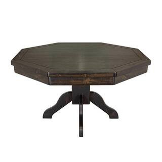 Lost Mill 8 Station Poker Table 1-Quantity in Mocha with 8 Chip Trays (1-Pack) | The Home Depot