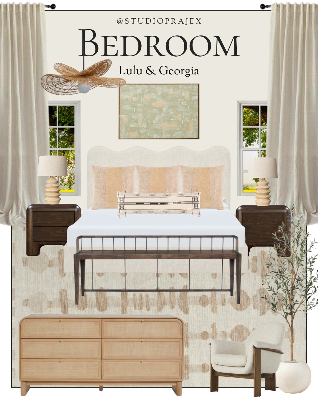 Paint Inspo:
1 - Alabaster by Sherwin Williams 
2 - French Gray by Farrow & Ball

Girls room | desert pink bedroom | girls bedroom | boho style bedroom | pink bedroom | lulu and Georgia | designer looks for less | interior design | bed | art | lighting | bench | nightstand | desert home design | boho design | modern home | modern organic | furniture | bedroom furniture | bed | nightstands | table lamp | rattan light | #LTKmostloved

Home
Bedroom

#LTKhome #LTKfamily #LTKstyletip