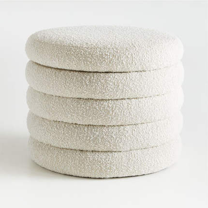 Click for more info about Snoozer Cream Nursery Storage Ottoman by Leanne Ford + Reviews | Crate & Kids