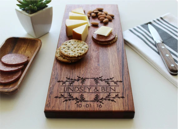 Personalized Cheese Board, Valentine’s Day Gift, Housewarming, Charcuterie Board, Engagement Gi... | Etsy (US)